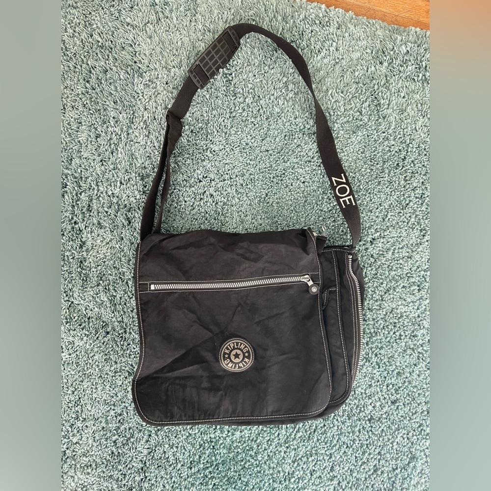 USED Kipling Messenger Bag with Monogram - NO MONKEY